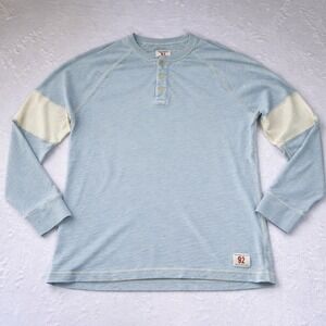 Vintage Y2K Abercrombie and Fitch Men's Raglan Henley Normcore Preppy Size XL